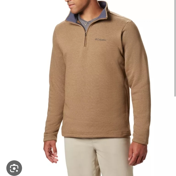 !! NWT COLUMBIA GREAT HART MOUNTAIN HALF ZIP PULLOVER SPECIALTY SIZE LARGE TALL! - Picture 3 of 4